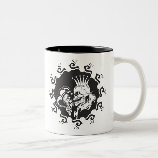 Evil King Skull Tweekleurige Koffiemok (Rechts)