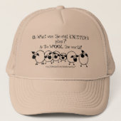 "Evil Knitter Plan" Trucker Pet (Voorkant)