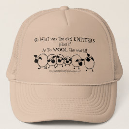"Evil Knitter Plan" Trucker Pet