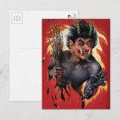  Evil Krampus Briefkaart (Voorkant / Achterkant)
