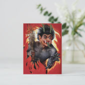  Evil Krampus Briefkaart (Staand voorkant)