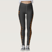 Evil Laughter Mmwwahaahaaahhaaa Halloween Leggings (Voorkant)