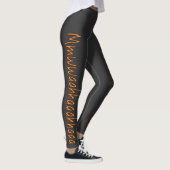 Evil Laughter Mmwwahaahaaahhaaa Halloween Leggings (Rechts)