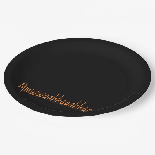 Evil Laughter Mmwwahaahaaahhaaa Halloween Papieren Bordje (Gekanteld)