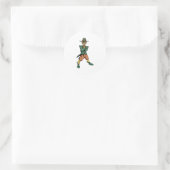 Evil Leprechaun Ronde Sticker (Tas)