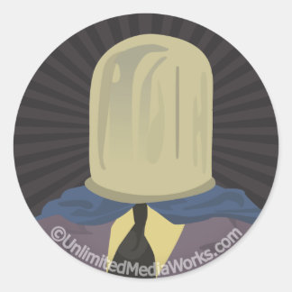 Evil Mastermind Crystal Ronde Sticker