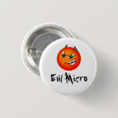 Evil Micro Geocaching Swag Pin Ronde Button 3,2 Cm (Voorkant /achterkant)