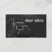 Evil Modern Truck Service Grunge Chalk Visitekaartje (Voorkant)