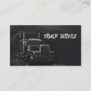 Evil Modern Truck Service Grunge Chalk Visitekaartje