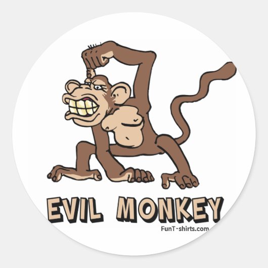 Evil Monkey stickers (Voorkant)