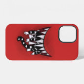 Evil Monster Mouth Sharp Teeth Eating Cat Horror iPhone Hoesje (Achterkant horizontaal)