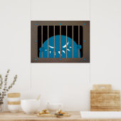 Evil monsterhorror art poster (Keuken)