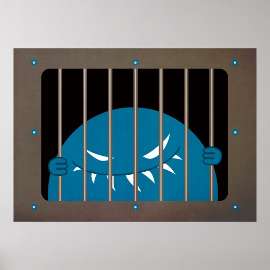 Evil monsterhorror art poster (Voorkant)