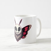 Evil Moth - Mothman Cryptid Koffiemok (Voorkant rechts)
