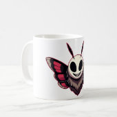 Evil Moth - Mothman Cryptid Koffiemok (Voorkant links)