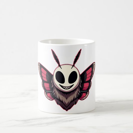 Evil Moth - Mothman Cryptid Koffiemok (Center)