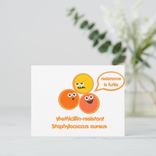 Evil MRSA Briefkaart (Staand voorkant)