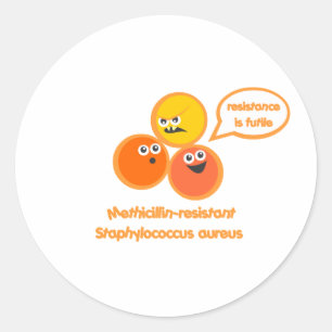 Evil MRSA Ronde Sticker