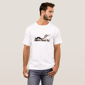 Evil Mustache Twirl Funny Slogan Design T-shirt (Voorkant volledig)