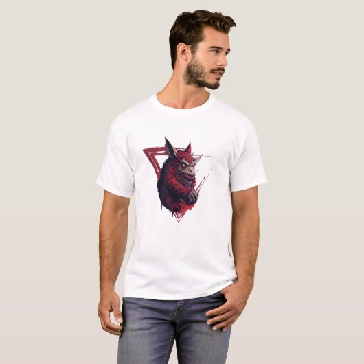 Evil Ninja Donkey T-shirt (Voorkant volledig)