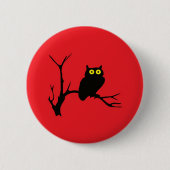 Evil owl ronde button 5,7 cm (Voorkant)