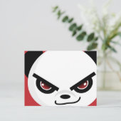 Evil Panda Briefkaart (Staand voorkant)