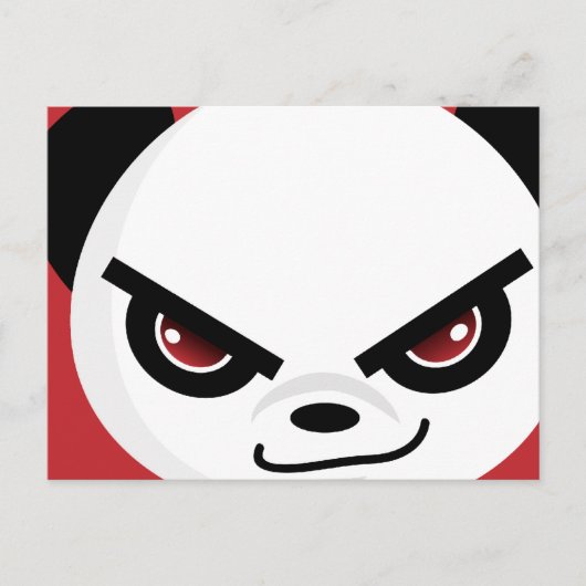 Evil Panda Briefkaart (Voorkant)