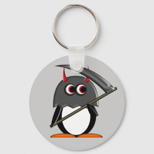 Evil Penguin™ Cute Execution Sleutelhanger