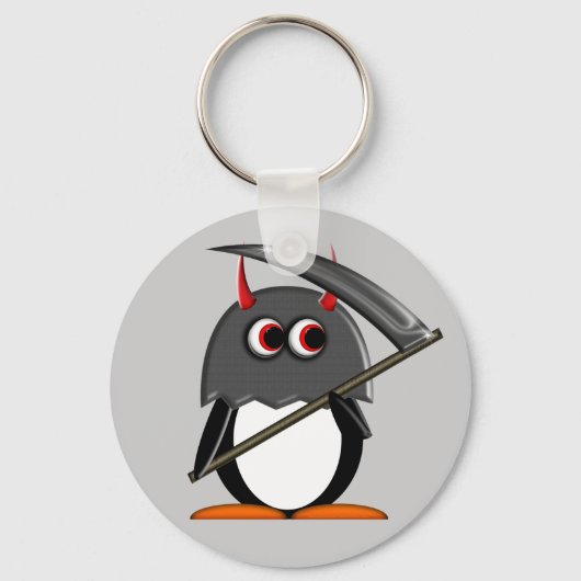 Evil Penguin™ Cute Execution Sleutelhanger (Voorkant)