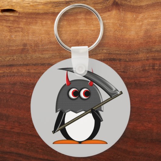 Evil Penguin™ Cute Execution Sleutelhanger (Voorkant)