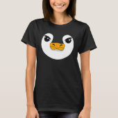 Evil Penguin Face Halloween Costume  Penguin T-shirt (Voorkant)