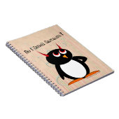 Evil Penguin™ Funny Multomap, terug naar school Notitieboek (Rechterzijde)