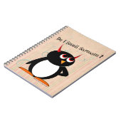 Evil Penguin™ Funny Multomap, terug naar school Notitieboek (Linkerzijde)