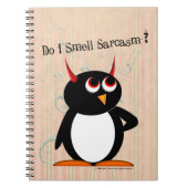 Evil Penguin™ Funny Multomap, terug naar school Notitieboek (Voorkant)