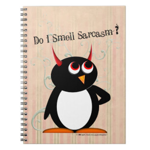 Evil Penguin™ Funny Multomap, terug naar school Notitieboek