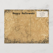 Evil Penguin Halloween Witch Briefkaart (Achterkant)