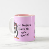 Evil Penguin in Love Mok (Voorkant links)