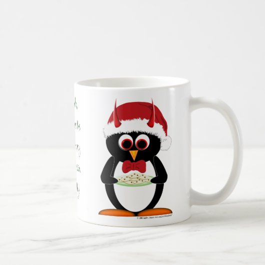 Evil Penguin-kerstMok Koffiemok (Rechts)