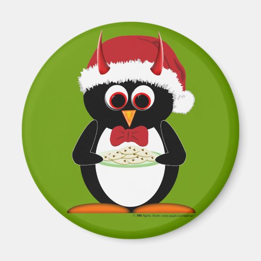 Evil Penguin Kous Stuffer Magneten (Voorkant)