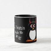 Evil Penguin maakte me donkere Mok (Midden)