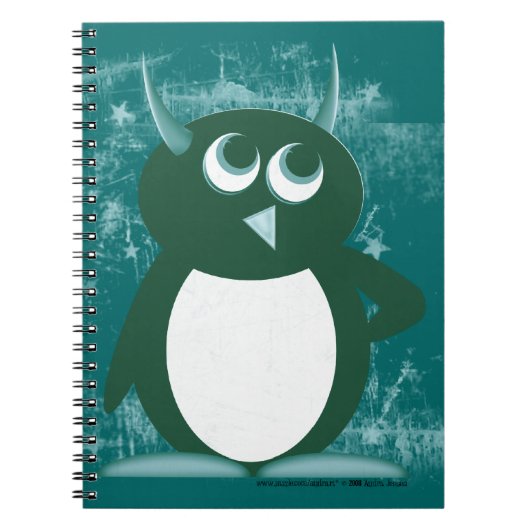 Evil Penguin™ Notitieboek (Voorkant)