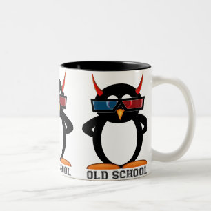 Evil Penguin™ Old School 3D Mok