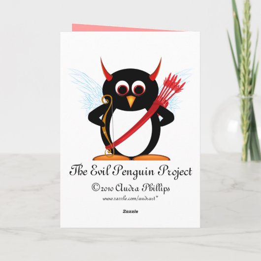 Evil Penguin OOPS Valentijn Kaart (Achterkant)