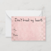 Evil Penguin Valentijn kaarten Notitiekaartje (Achterkant)