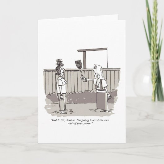 Evil Perm greeting card Kaart (Voorkant)