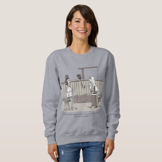 Evil Perm women gray sweatshirt (Voorkant volledig)