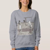 Evil Perm women gray sweatshirt (Voorkant)