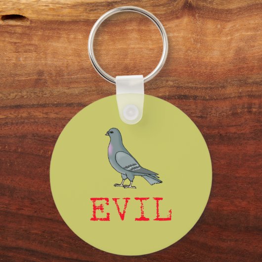 Evil Pigeon Sleutelhanger (Voorkant)