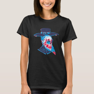 Evil Plague Doctor middeleeuwse griezelige Gothic T-shirt