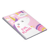 Evil Plans en Unicorn Drawings - Grappig en magisc Notitieboek (Rechterzijde)